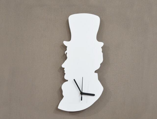 Old Fashioned Gentleman Vintage Silhouette - Wall Clock - image 1