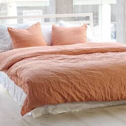 Peach Pie Linen Duvet Cover European Bedding, King & Queen - thumbnail 3