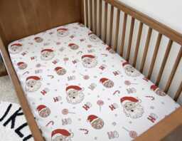 Christmas - Retro Santa , Bedding, Duvet Covers, Fitted Sheets, Festive Bedding, Kids Bedding