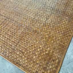 "Woven Saddle Leather Rug - ""Guemes" - thumbnail 2