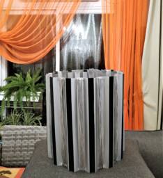 Exclusive Modern Shiny Lampshade in Techno Style - thumbnail 1