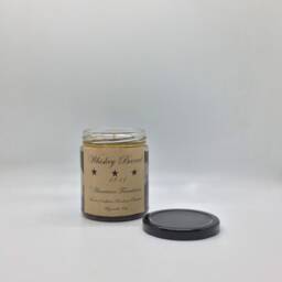Whiskey Barrel Highly Scented Candle/Jelly Jar/9Oz/Paraffin Wax/Farmhouse Candle/Hand Poured Candle/Country-Primitive Candle - thumbnail 2