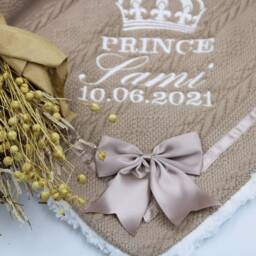 Personalised Baby Blanket Embroidered Super Soft For Boys & Girls New Born Christening Gift Baptism Keepsake Newborn Stars Custom Luxury - thumbnail 2