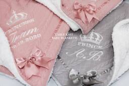 Personalised Baby Blanket Embroidered Super Soft For Boys & Girls New Born Christening Gift Baptism Keepsake Newborn Stars Custom Luxury