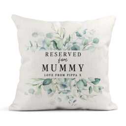 Personalised Cushion For Mummy, Floral Eucalyptus Mummy - thumbnail 1