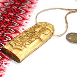 Thor Wooden Home Talisman. Handmade Wood Carving. Scandinavian Viking - thumbnail 2