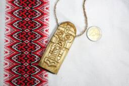 Thor Wooden Home Talisman. Handmade Wood Carving. Scandinavian Viking - thumbnail 1