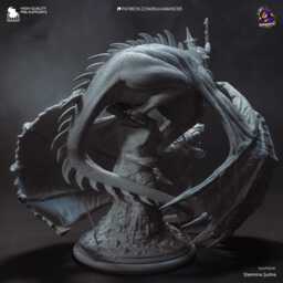 Cursed Leader 314mm Unpainted 1/6Th Scale Statue Resin - thumbnail 4
