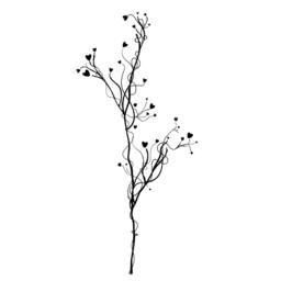 Organic Floral Vines - Wall Decal Custom Vinyl Art Stickers - thumbnail 3