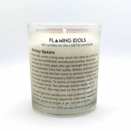 Britney Spears Glass Votive Candle // Lgbtq Altar - thumbnail 2