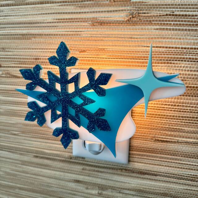 "Mid Century Modern Night Light - ""Frost" - image 1