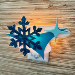 "Mid Century Modern Night Light - ""Frost" - thumbnail 1