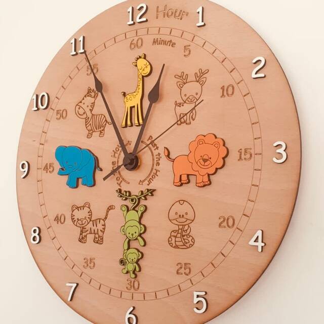 Children's Wall Clock - Help To Teach Your Children How Tell The Time - image 1