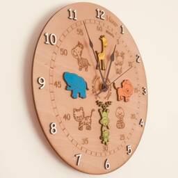 Children's Wall Clock - Help To Teach Your Children How Tell The Time - thumbnail 3