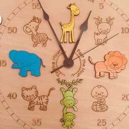 Children's Wall Clock - Help To Teach Your Children How Tell The Time - thumbnail 2