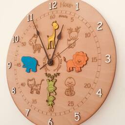 Children's Wall Clock - Help To Teach Your Children How Tell The Time