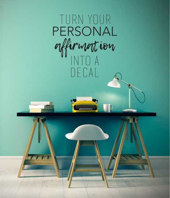 Custom Affirmation Wall Decal - Create Your Own Words Home Decor - image 1
