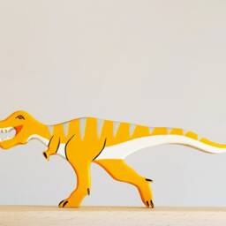 Handmade Wooden Dinosaur Toy Set Montessori Educational Toys - thumbnail 4