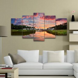 Proverbs 35-6 #6 Niv Trust in The Lord Bible Verse Canvas - Christian Scripture Religious Wall Art Home Decor Paintings - thumbnail 2