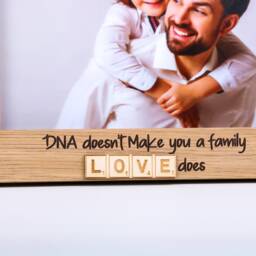 step Dad Personalised Wooden Photo Frame - Custom Engraved Birthday Gift Daddy - thumbnail 3