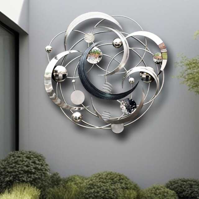 Infinite Large Circle Sculpture - Handcrafted Metal Wall Decor, Statement Piece - image 1
