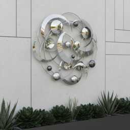 Infinite Large Circle Sculpture - Handcrafted Metal Wall Decor, Statement Piece - thumbnail 3