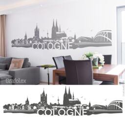 Wall Sticker Skyline Cologne. Motif W108