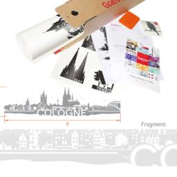 Wall Sticker Skyline Cologne. Motif W108 - thumbnail 2