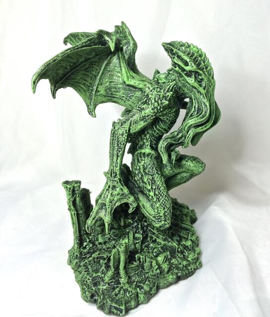 H.p. Lovecraft's Call Of Cthulhu Statue, Hand Painted Sculpture - Mythos Monster Figurine Lovecraftian Horror Decor & Gamer Gift - image 1