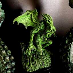H.p. Lovecraft's Call Of Cthulhu Statue, Hand Painted Sculpture - Mythos Monster Figurine Lovecraftian Horror Decor & Gamer Gift - thumbnail 2