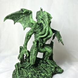 H.p. Lovecraft's Call Of Cthulhu Statue, Hand Painted Sculpture - Mythos Monster Figurine Lovecraftian Horror Decor & Gamer Gift - thumbnail 3