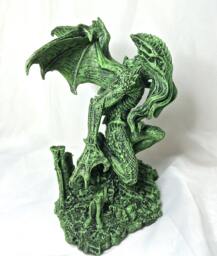 H.p. Lovecraft's Call Of Cthulhu Statue, Hand Painted Sculpture - Mythos Monster Figurine Lovecraftian Horror Decor & Gamer Gift - thumbnail 1