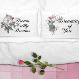 Couples Pillow Cases, Rustic Bedding, Dream Catcher Room, Case Set, Deer Case, Pillow, His Hers Pillowcases - thumbnail 3