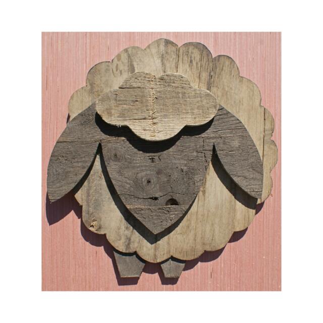 Reclaimed Pallet Wood Wall Art - Sheep - image 1
