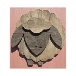 Reclaimed Pallet Wood Wall Art - Sheep - thumbnail 1