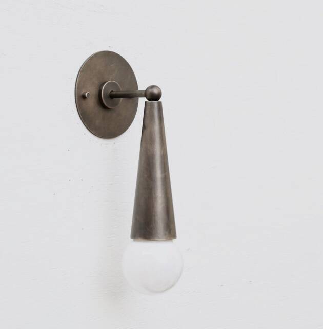 Handmade Brass Wall Sconce, Stilnovo Campana Style, Vintage Lighting - image 1