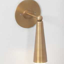 Handmade Brass Wall Sconce, Stilnovo Campana Style, Vintage Lighting - thumbnail 2