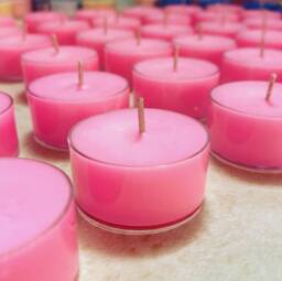 Pink Sugar Scented Candle Soy Tealights Hot