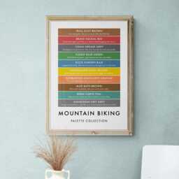 Mountain Biking Funny Colour Palette Print, Sports Gift, Poster Wall Art - thumbnail 3