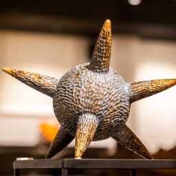 Modern Ceramic Star Sculpture, Geometric Home Decor, Art - thumbnail 3
