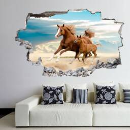 Horses Mare & Foal Animal Wall Decal Sticker Mural Poster Print Art Home Decor Gr8 - thumbnail 1