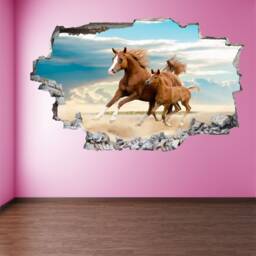 Horses Mare & Foal Animal Wall Decal Sticker Mural Poster Print Art Home Decor Gr8 - thumbnail 2