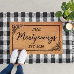 Personalised Family Doormat With Established Date - Housewarming Gift - thumbnail 4