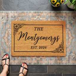 Personalised Family Doormat With Established Date - Housewarming Gift - thumbnail 3