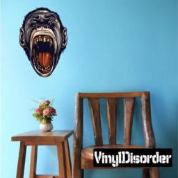 Wild Ape Wall Decal - Fabric Vinyl Removable & Reusable Apesuscolor004