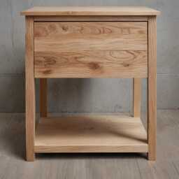 Solid Wood Bedside Table in Oak & Walnut, Modern With Wooden Or Metal Legs, Individually Customizable, Made-To-Measure Nightstand - thumbnail 3