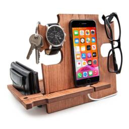 Funny Gift For Him, Wooden Docking Staion - thumbnail 2