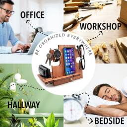 Funny Gift For Him, Wooden Docking Staion - thumbnail 4