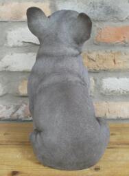 Sitting Grey French Bulldog Ornament - Realistic Frenchie Gifts Blue - thumbnail 3