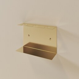 Metal Luxury Soap Dispenser Holder, Modern Bathroom Shower Hardware, Brass, Steel - thumbnail 2